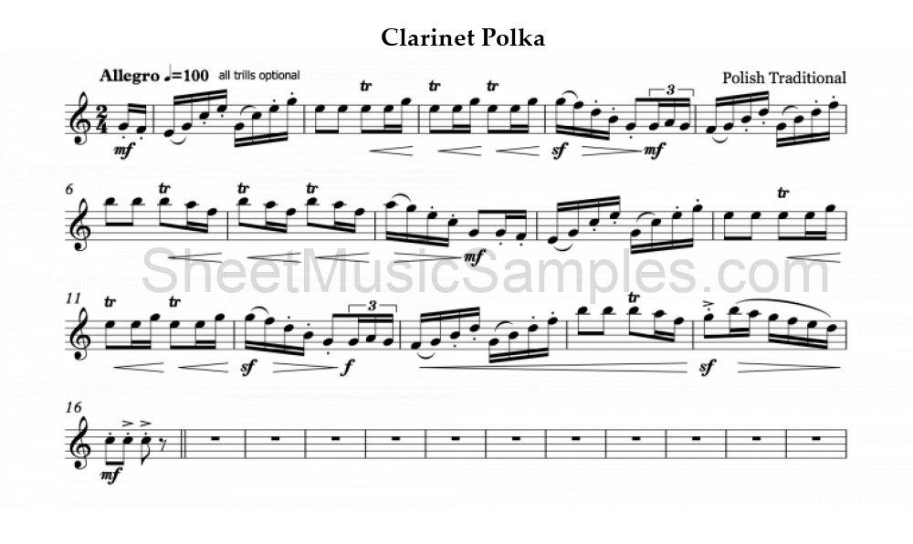 Clarinet Polka