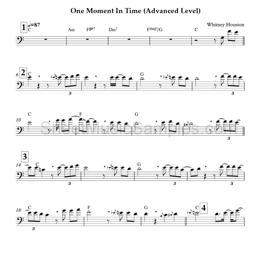 One Moment In Time (Advanced Level)