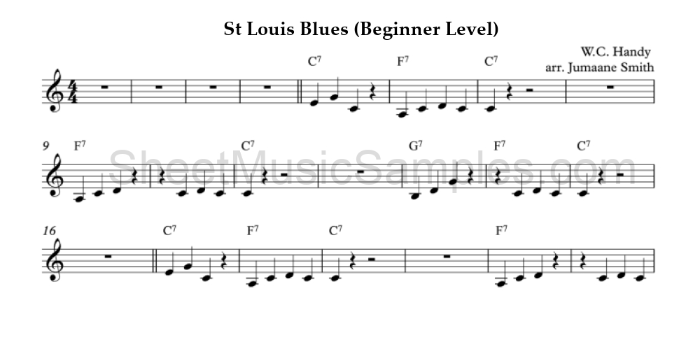 St Louis Blues (Beginner Level)