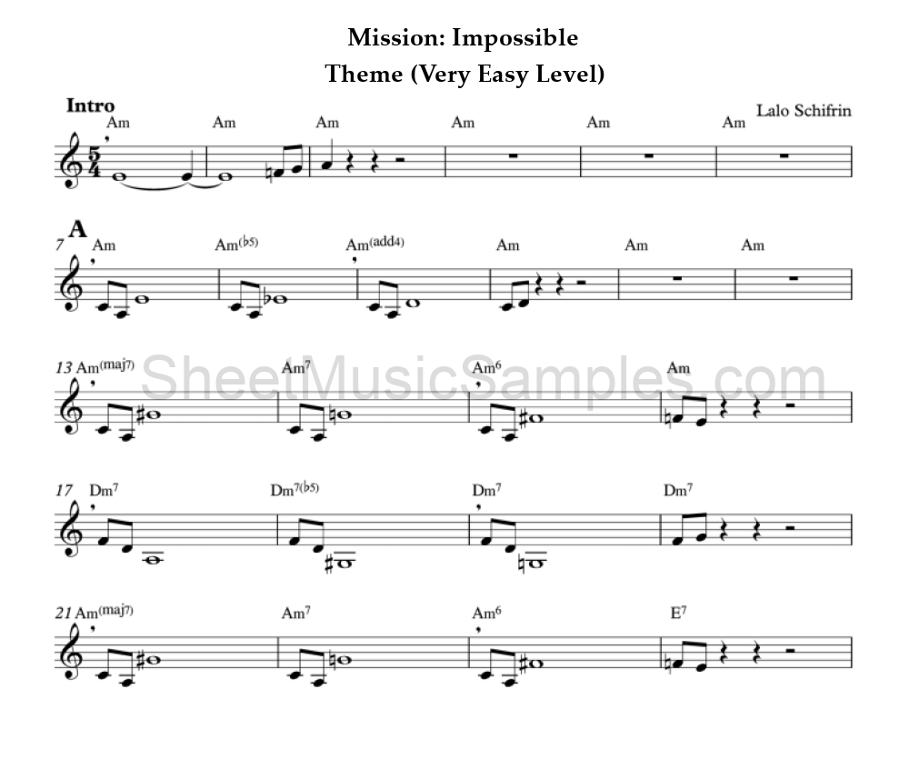 Mission: Impossible - Theme (Very Easy Level)