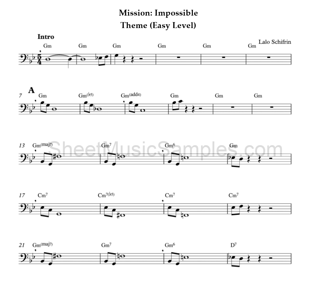 Mission: Impossible - Theme (Easy Level)