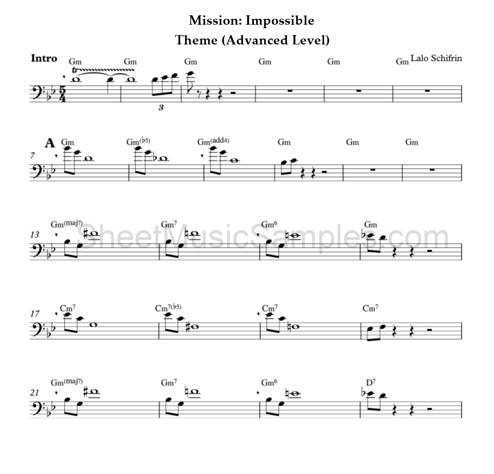 Mission: Impossible - Theme (Advanced Level)