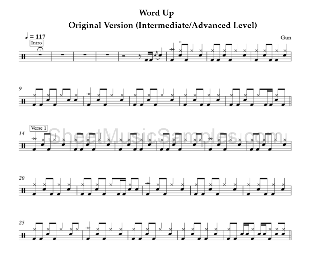 Word Up - Original Version (Intermediate/Advanced Level)