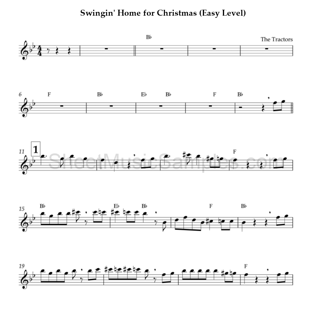 Swingin' Home for Christmas (Easy Level)