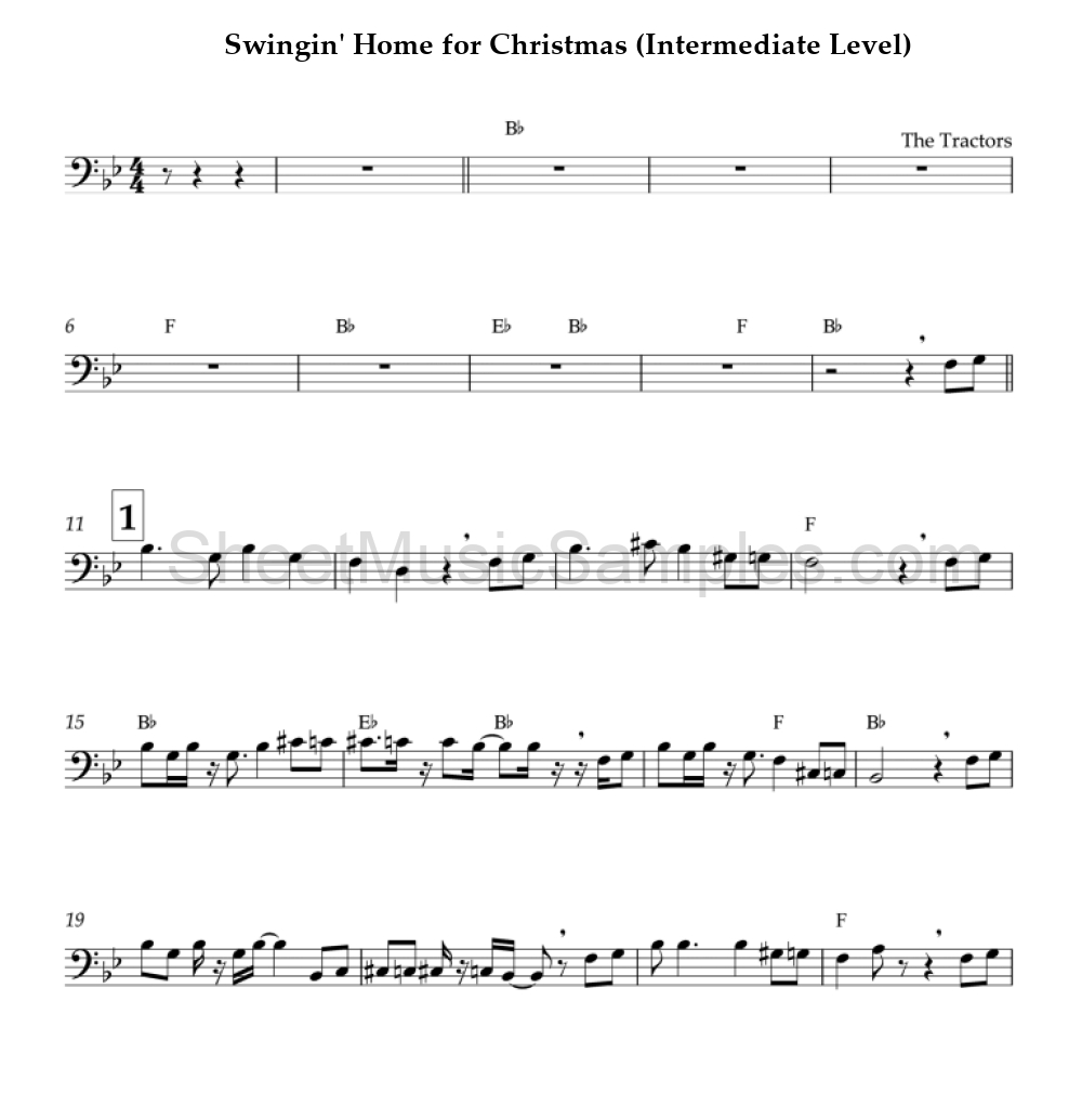 Swingin' Home for Christmas (Intermediate Level)