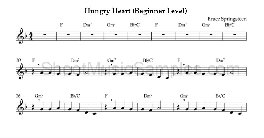 Hungry Heart (Beginner Level)