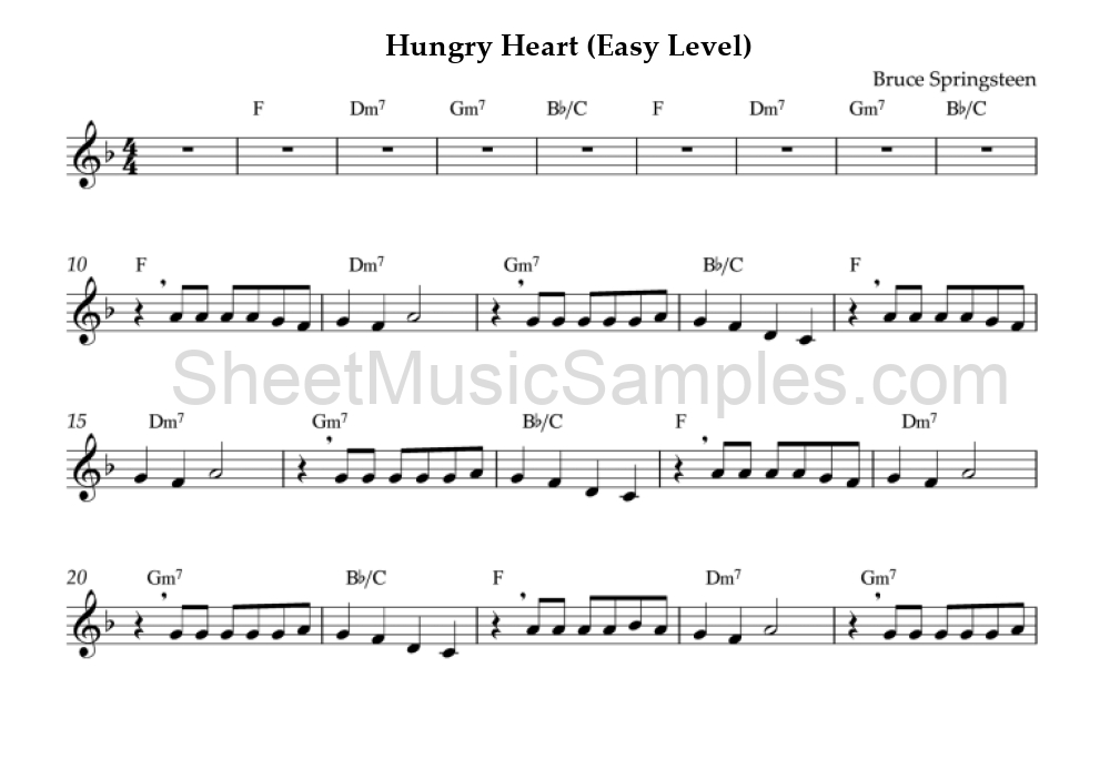 Hungry Heart (Easy Level)