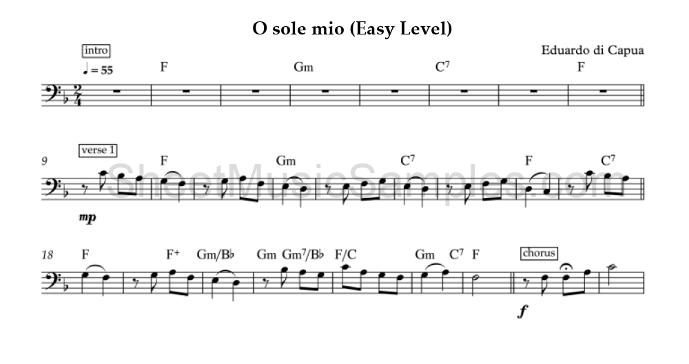 O sole mio (Easy Level)