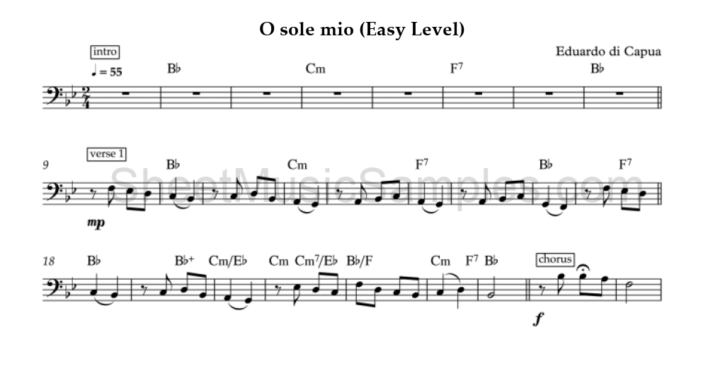 O sole mio (Easy Level)