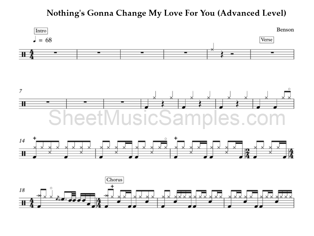 Nothing's Gonna Change My Love For You (Advanced Level)