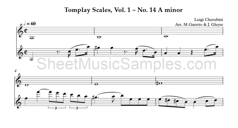 Tomplay Scales, Vol. 1 – No. 14 A minor