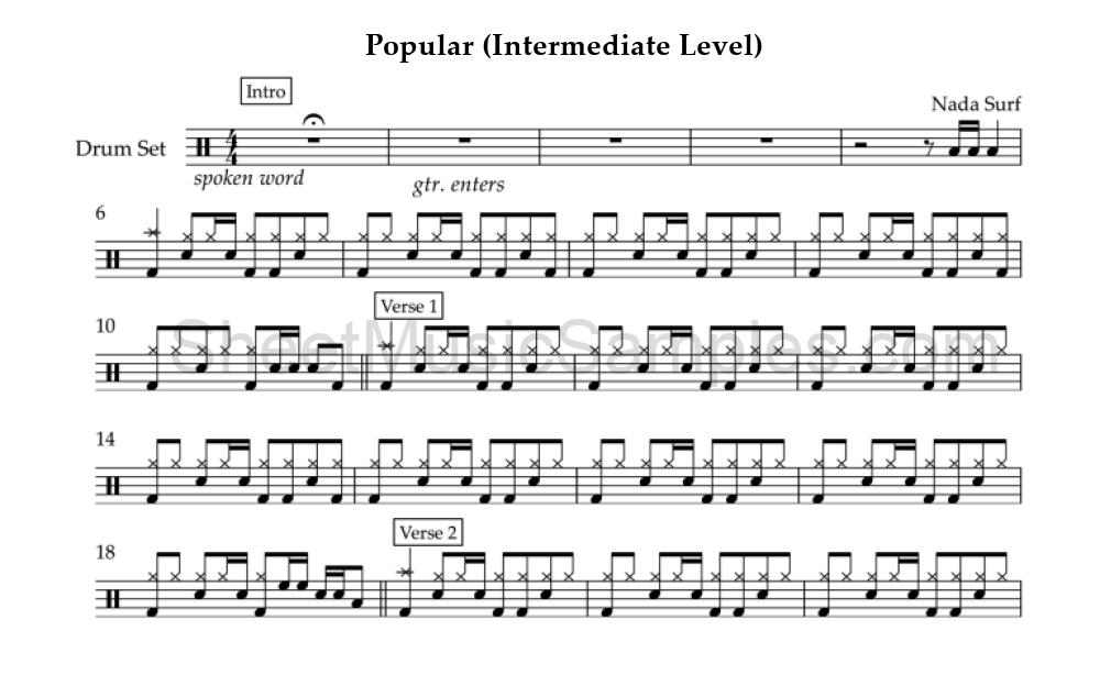 Popular (Intermediate Level)