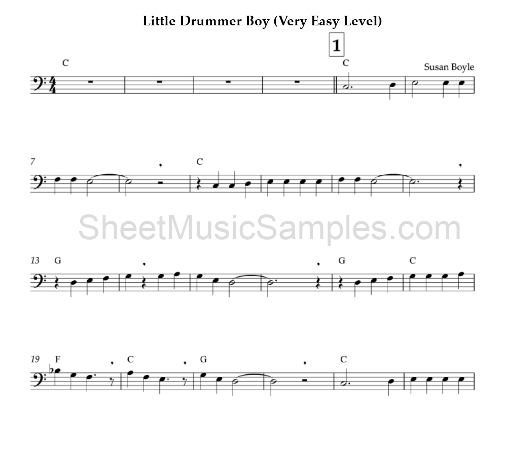 Little Drummer Boy (Very Easy Level)