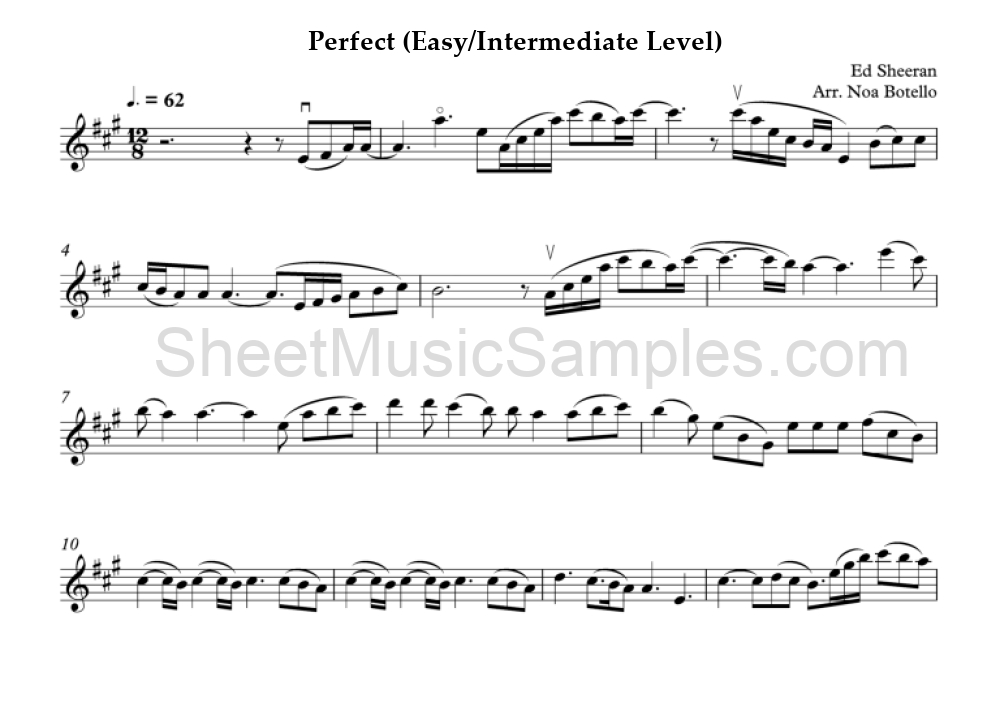 Perfect (Easy/Intermediate Level)