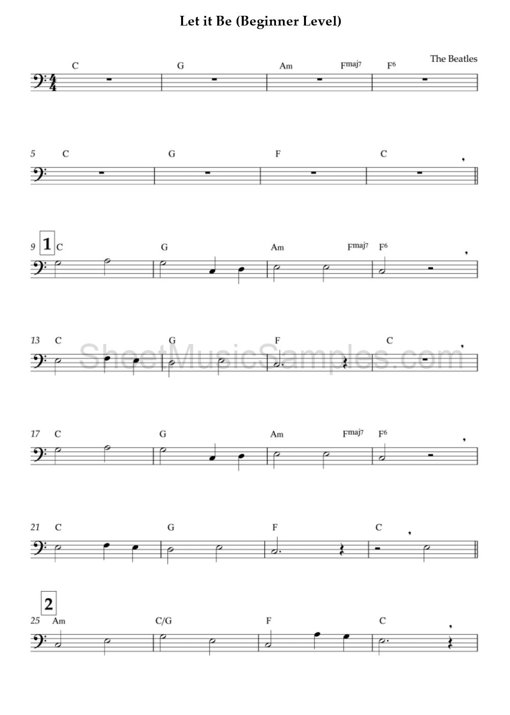 Let it Be (Beginner Level)