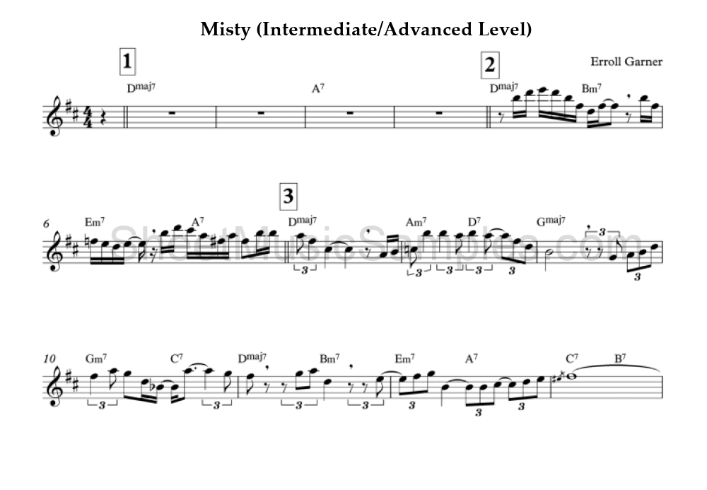 Misty (Intermediate/Advanced Level)