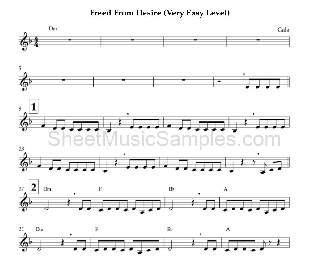 Freed From Desire (Very Easy Level)