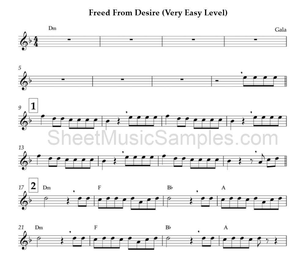 Freed From Desire (Very Easy Level)