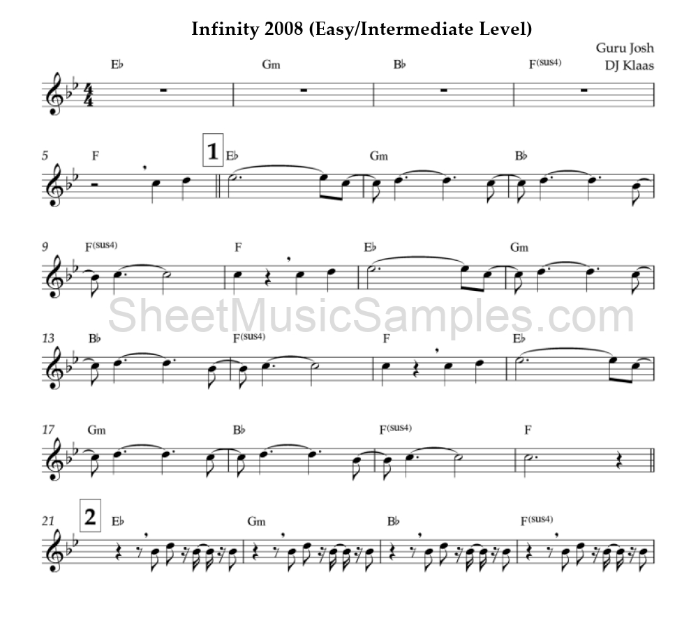 Infinity 2008 (Easy/Intermediate Level)