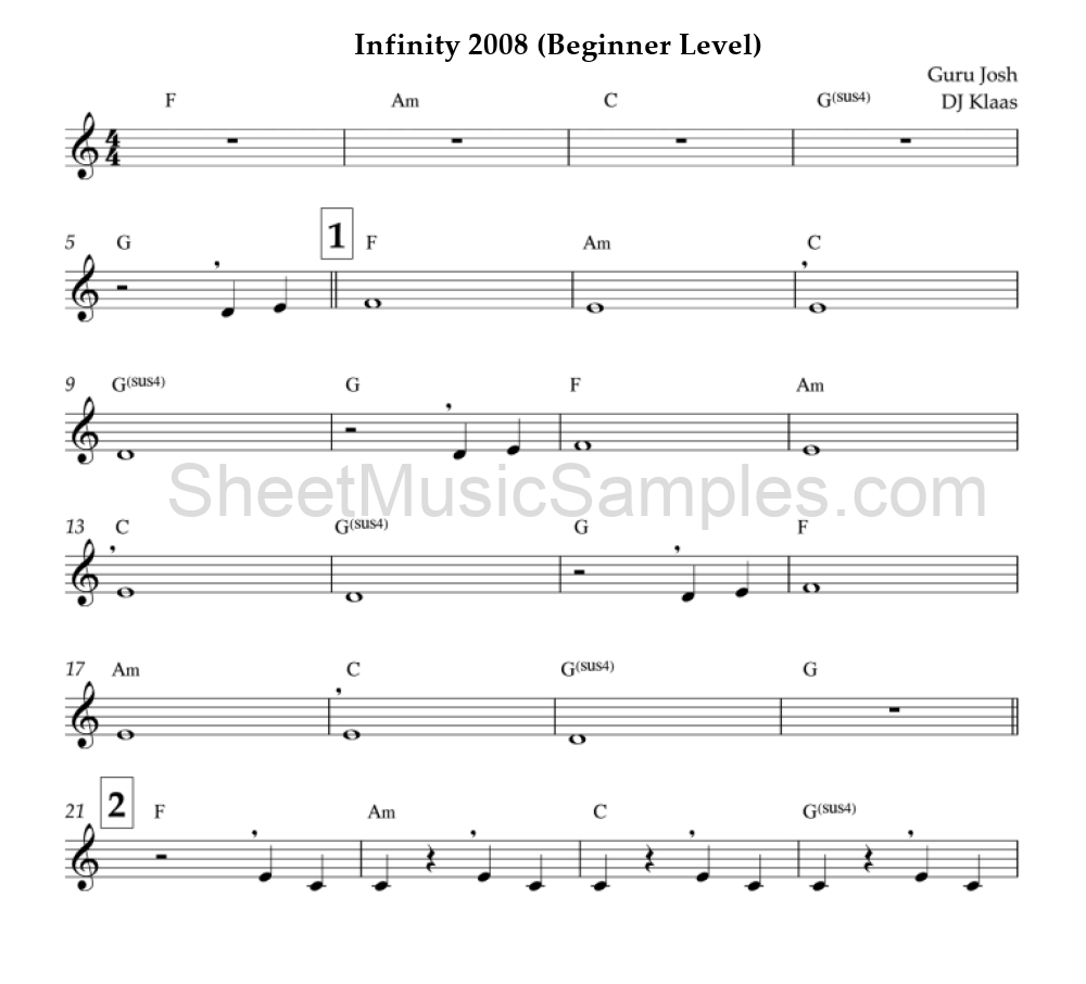 Infinity 2008 (Beginner Level)