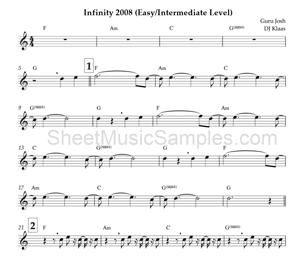 Infinity 2008 (Easy/Intermediate Level)