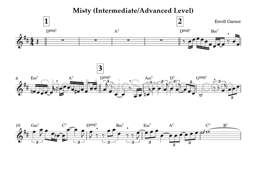 Misty (Intermediate/Advanced Level)