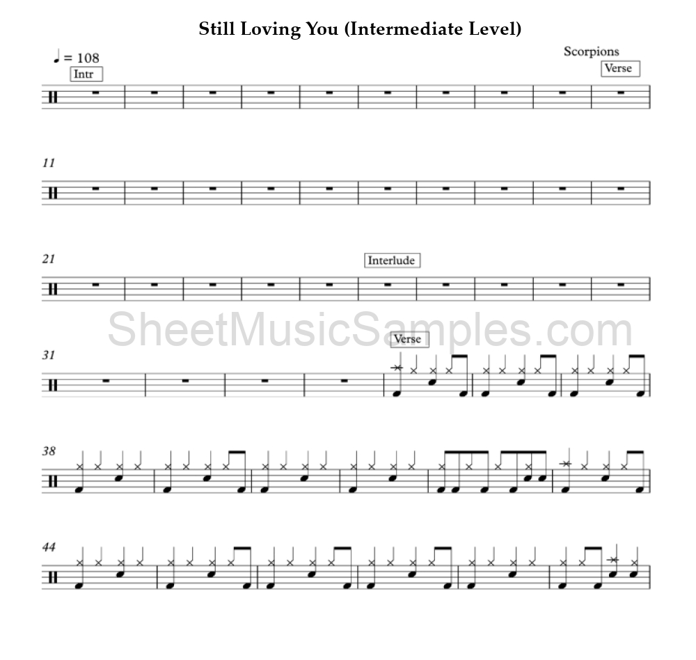 Still Loving You (Intermediate Level)