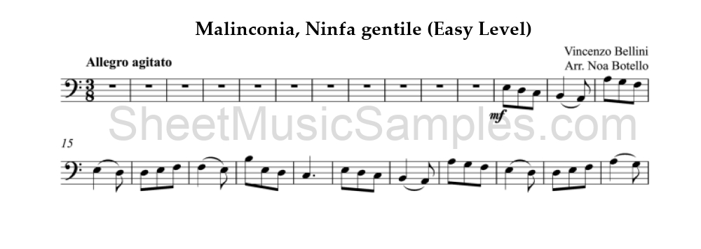 Malinconia, Ninfa gentile (Easy Level)