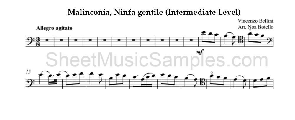 Malinconia, Ninfa gentile (Intermediate Level)