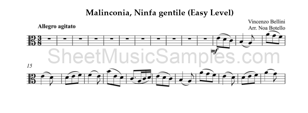 Malinconia, Ninfa gentile (Easy Level)