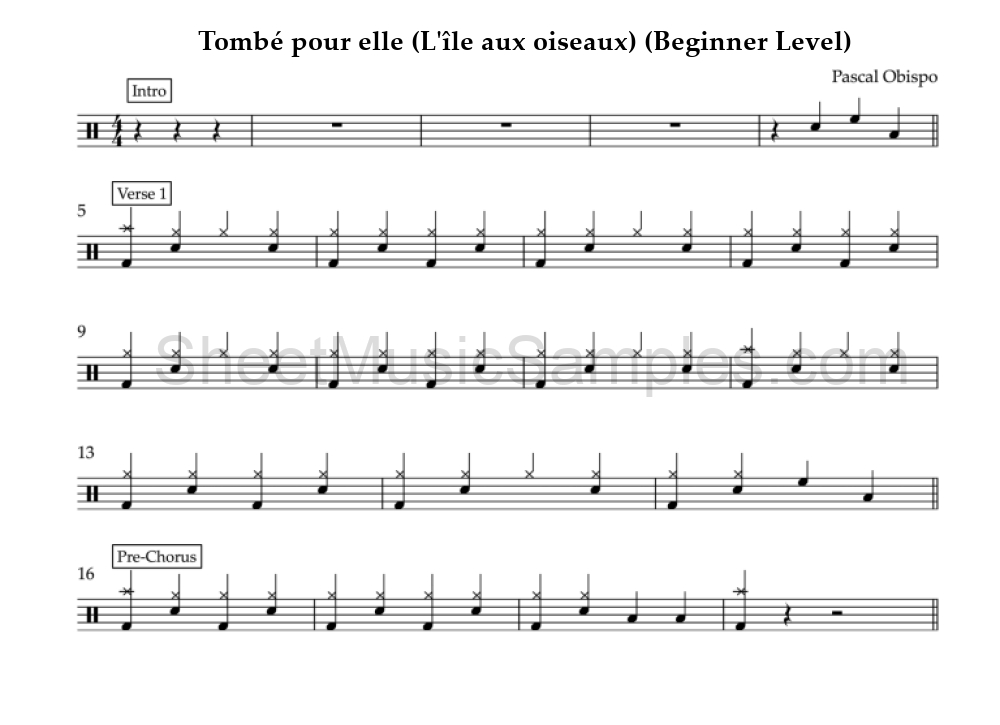 Tombé pour elle (L'île aux oiseaux) (Beginner Level)