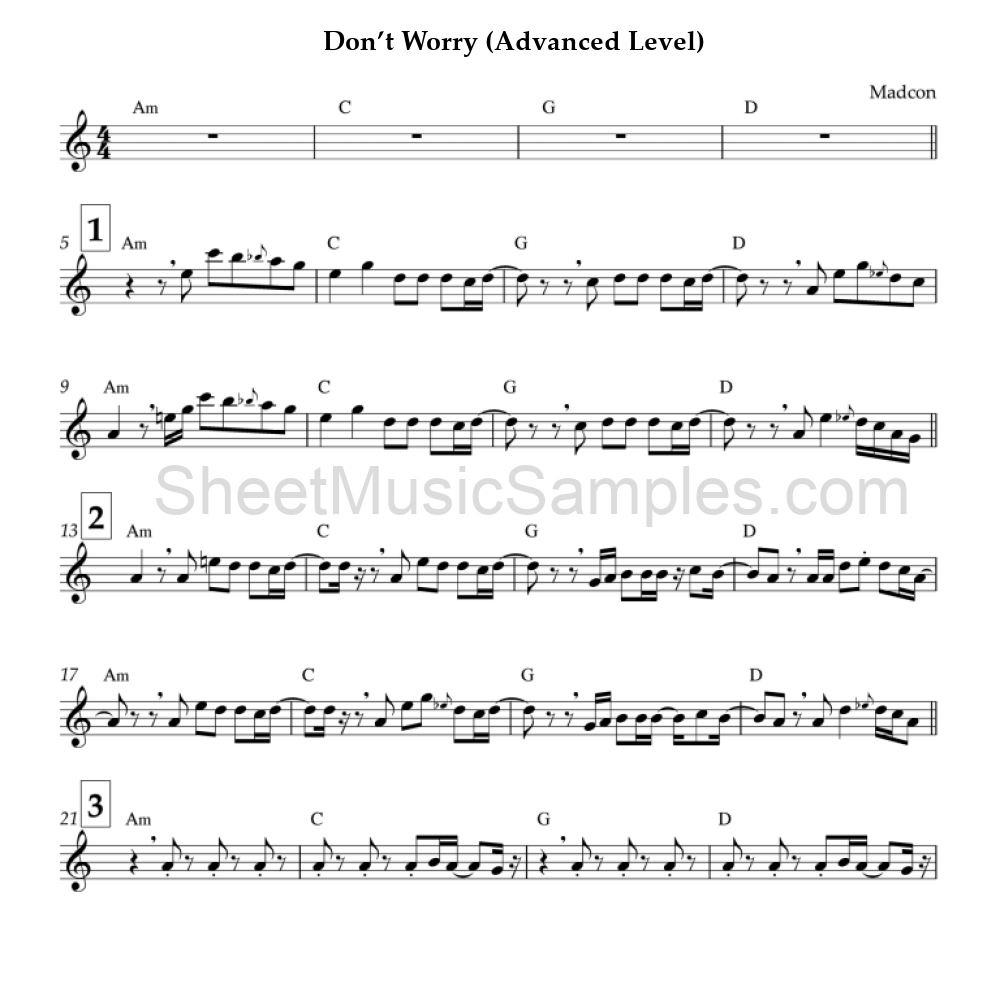 Don’t Worry (Advanced Level)