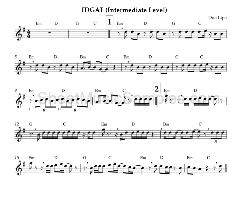 IDGAF (Intermediate Level)