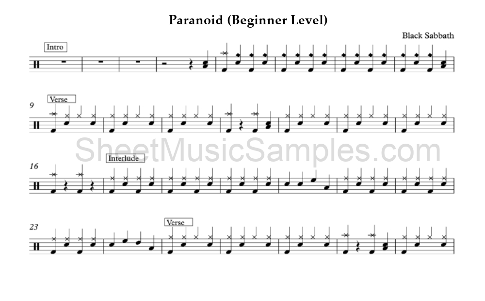 Paranoid (Beginner Level)