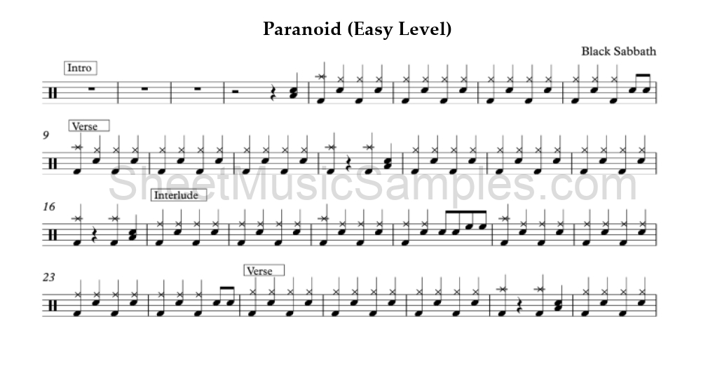 Paranoid (Easy Level)