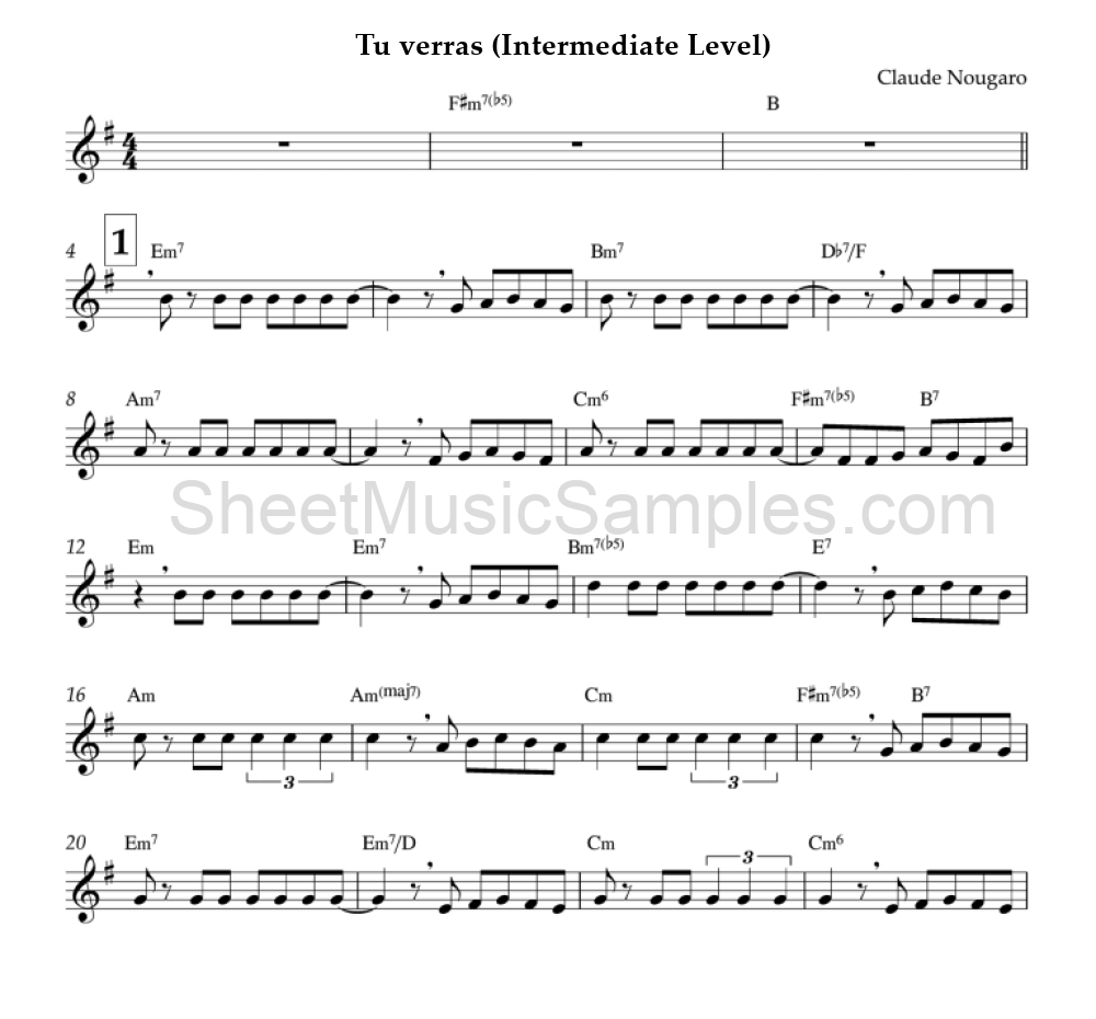 Tu verras (Intermediate Level)