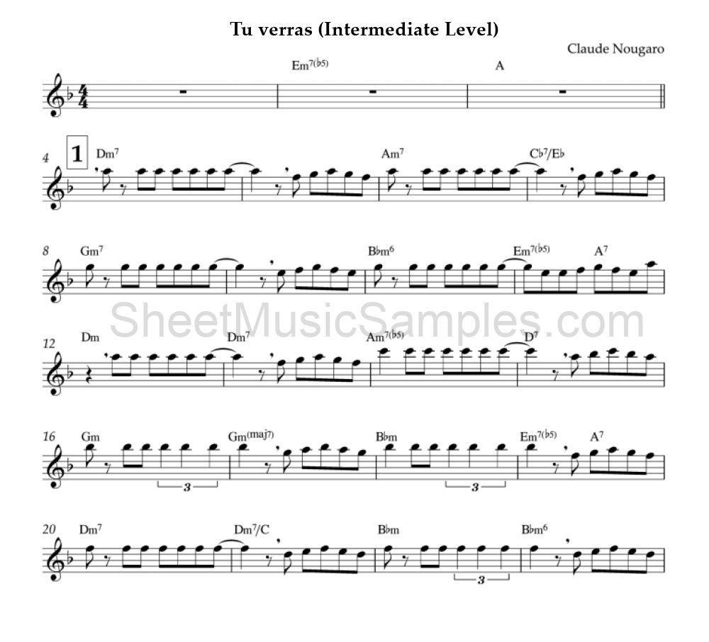 Tu verras (Intermediate Level)