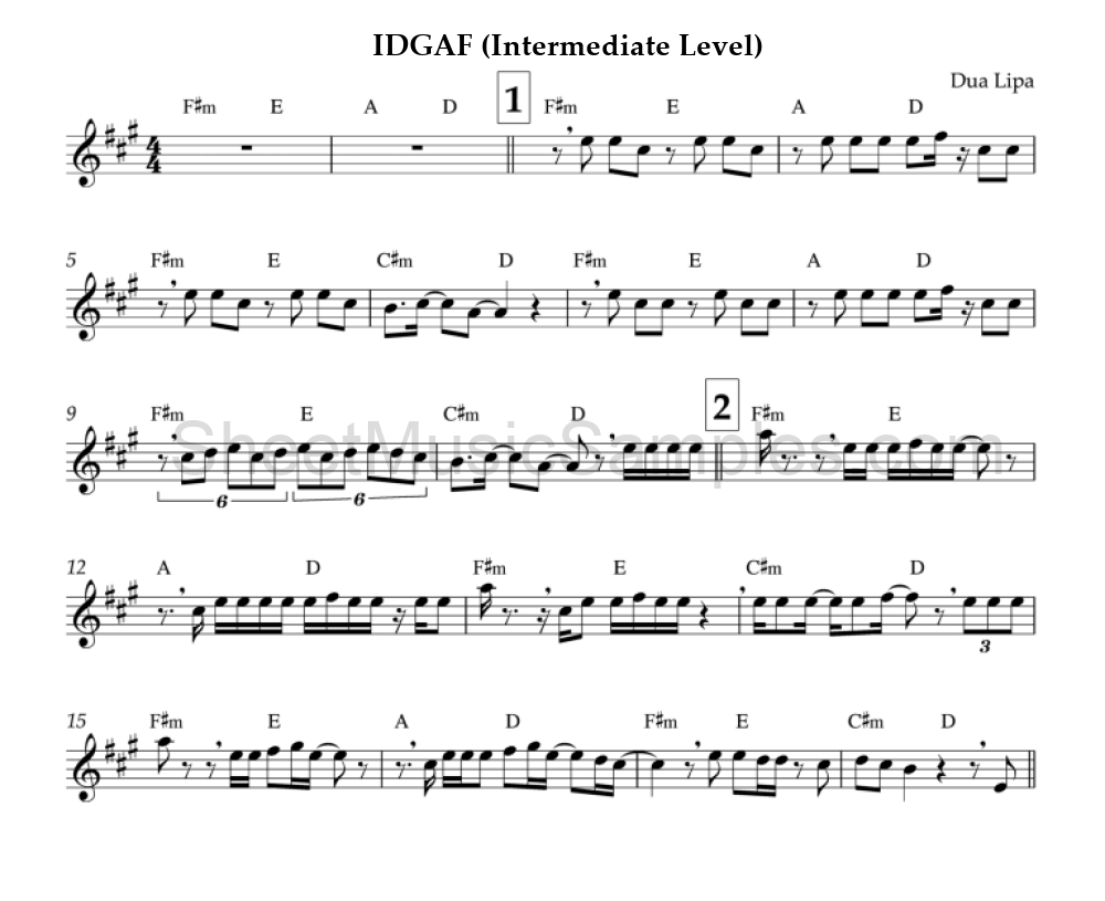 IDGAF (Intermediate Level)