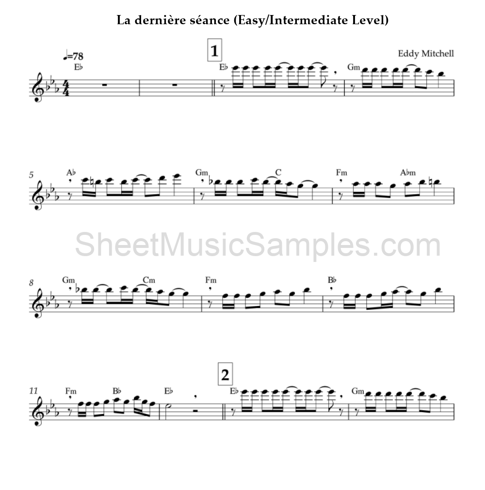 La dernière séance (Easy/Intermediate Level)