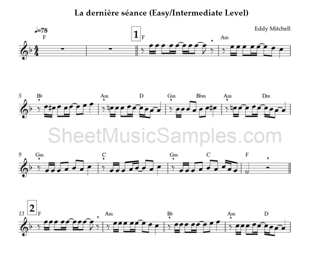 La dernière séance (Easy/Intermediate Level)