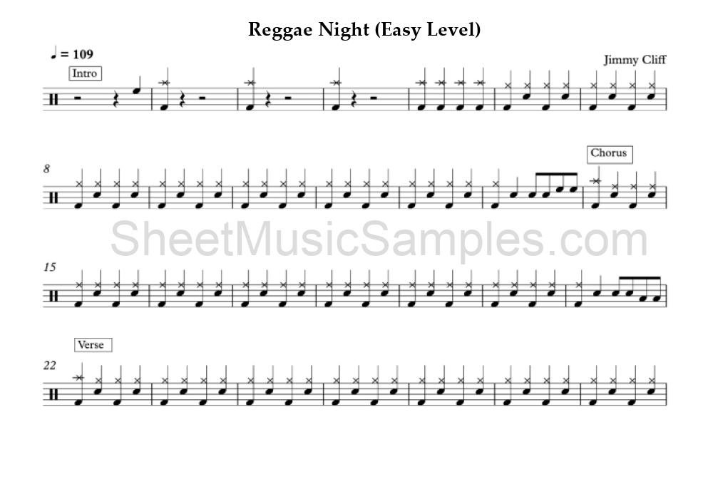 Reggae Night (Easy Level)