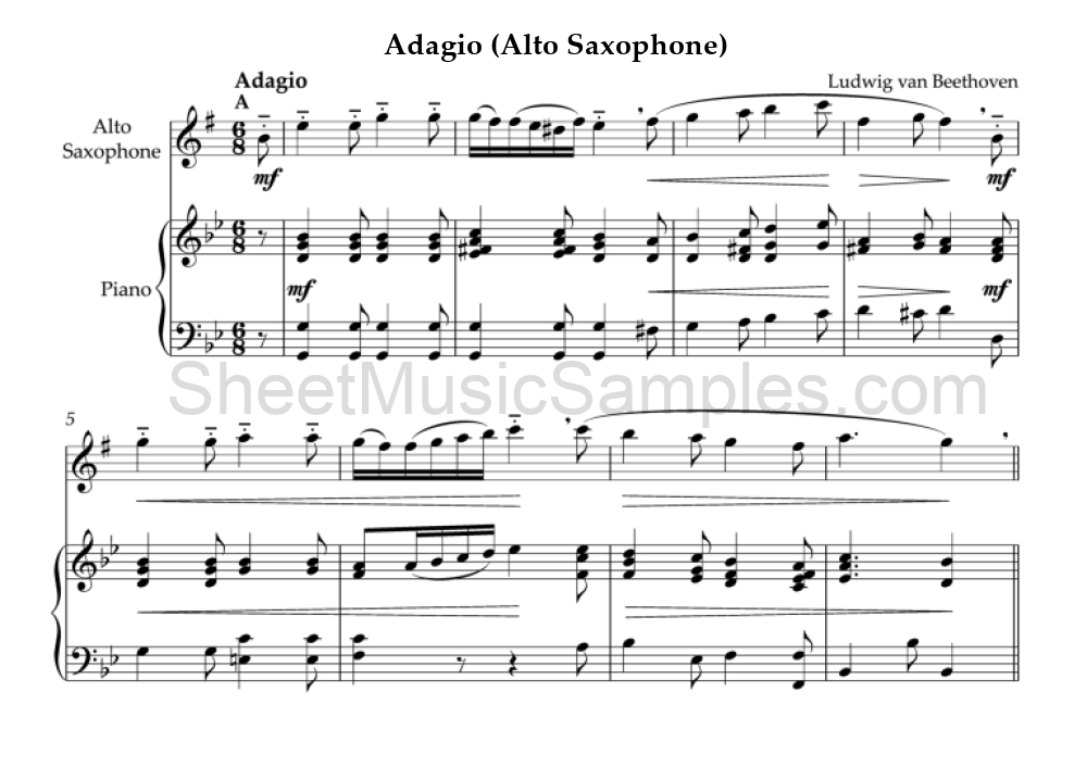 Adagio (Alto Saxophone)