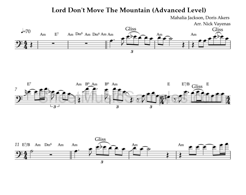 Lord Don't Move The Mountain (Advanced Level)