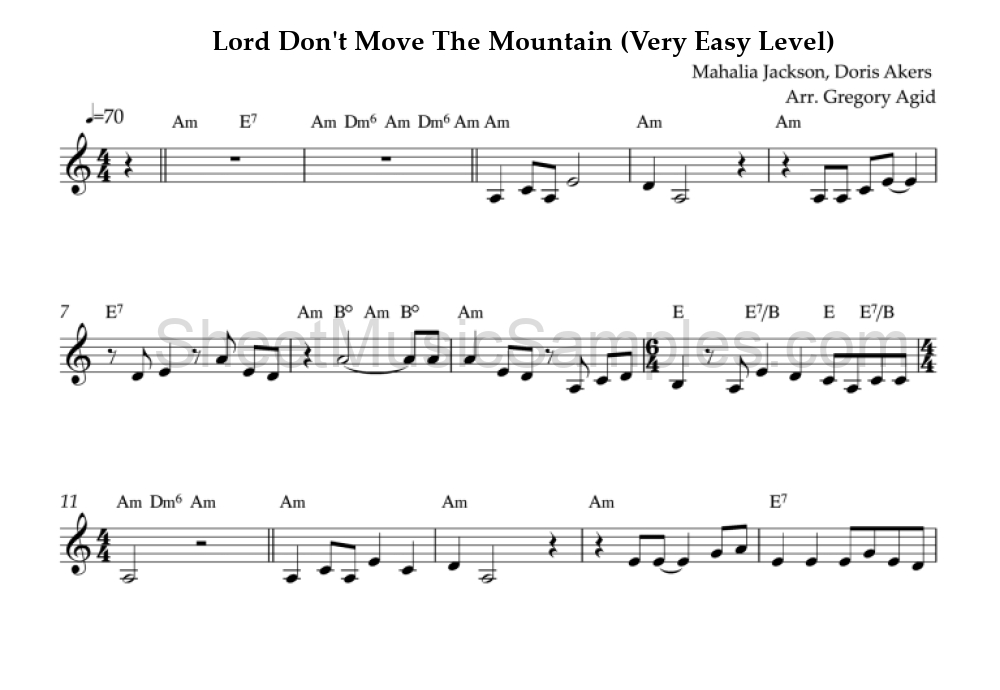 Lord Don't Move The Mountain (Very Easy Level)