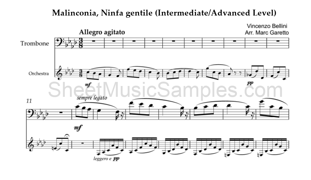 Malinconia, Ninfa gentile (Intermediate/Advanced Level)