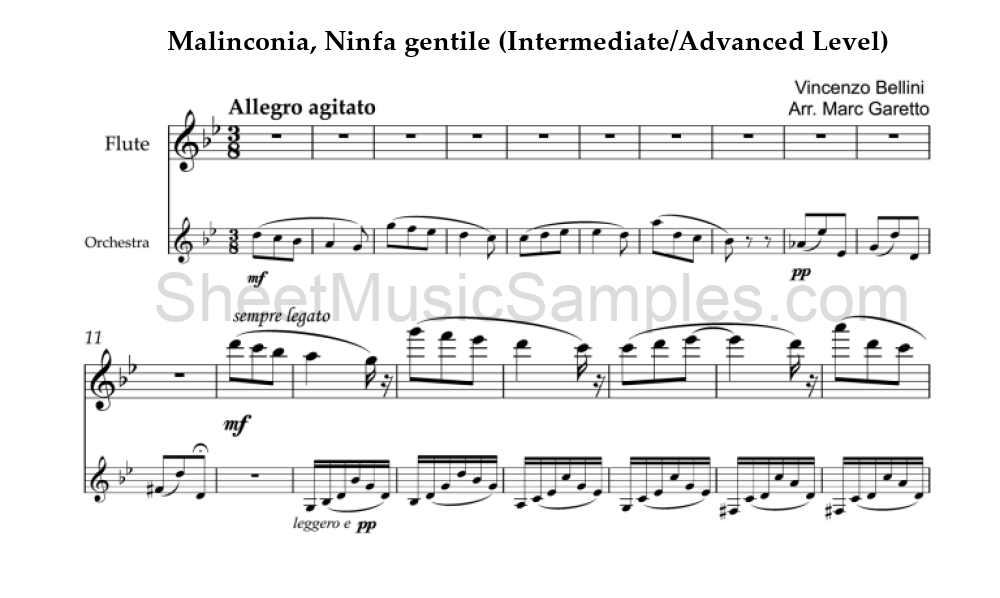 Malinconia, Ninfa gentile (Intermediate/Advanced Level)