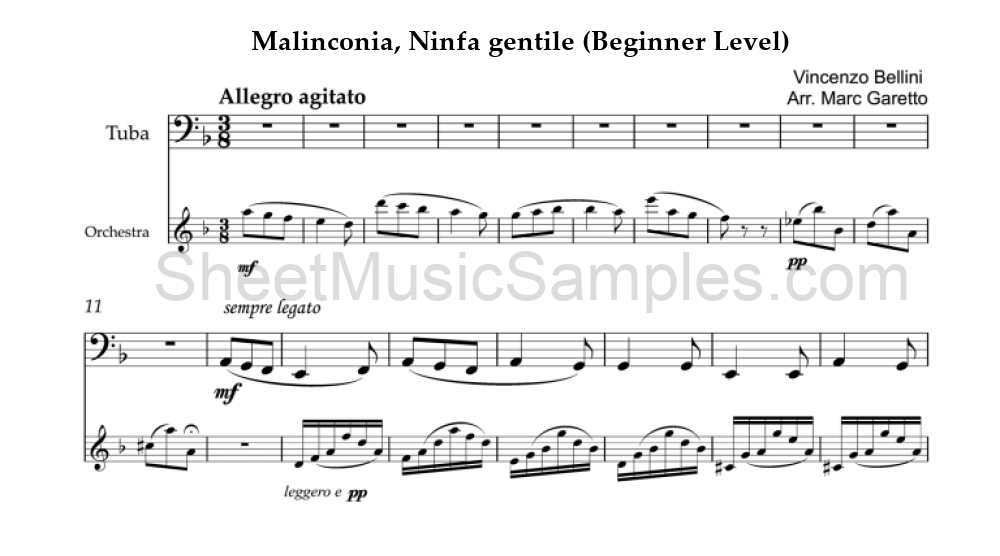 Malinconia, Ninfa gentile (Beginner Level)