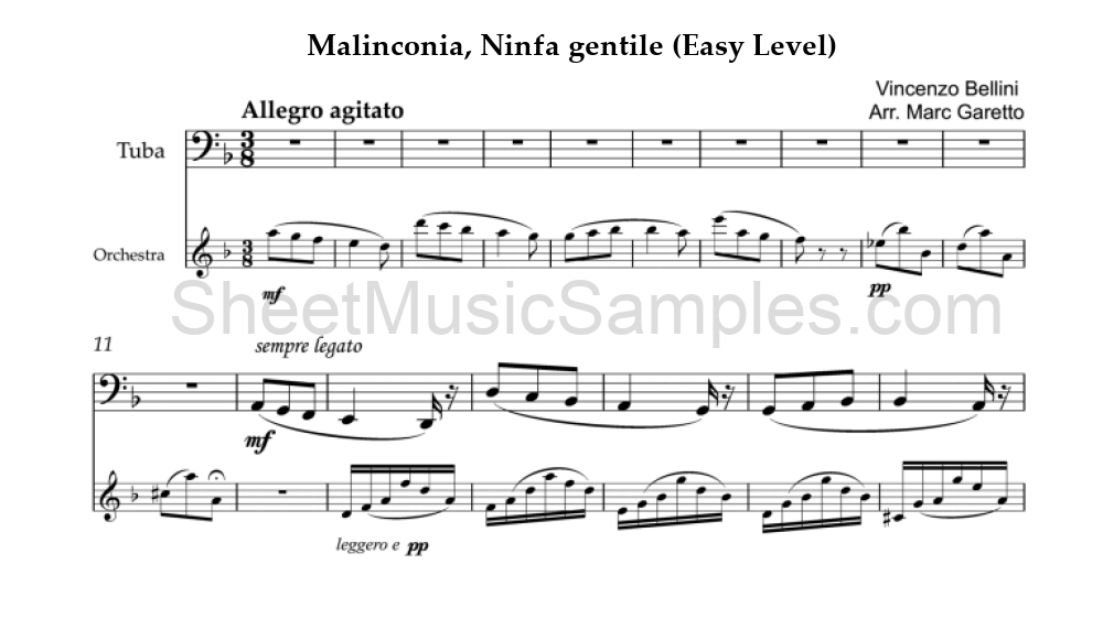 Malinconia, Ninfa gentile (Easy Level)