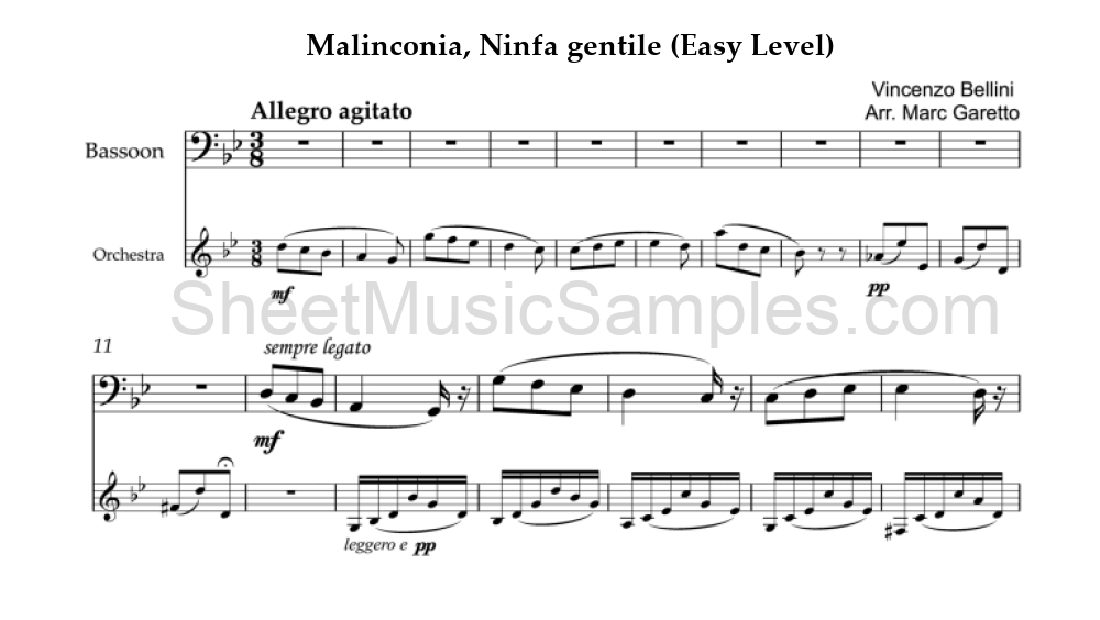 Malinconia, Ninfa gentile (Easy Level)