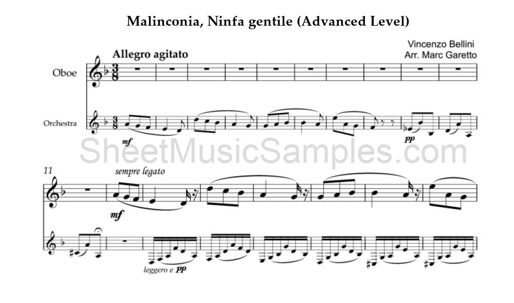 Malinconia, Ninfa gentile (Advanced Level)